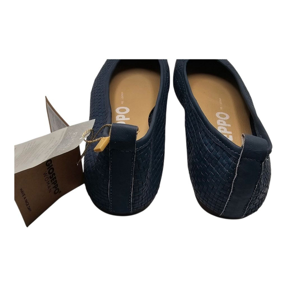 Gioseppo Women's Size 8 Woven Leather Flats Navy Tan - Picture 5 of 5